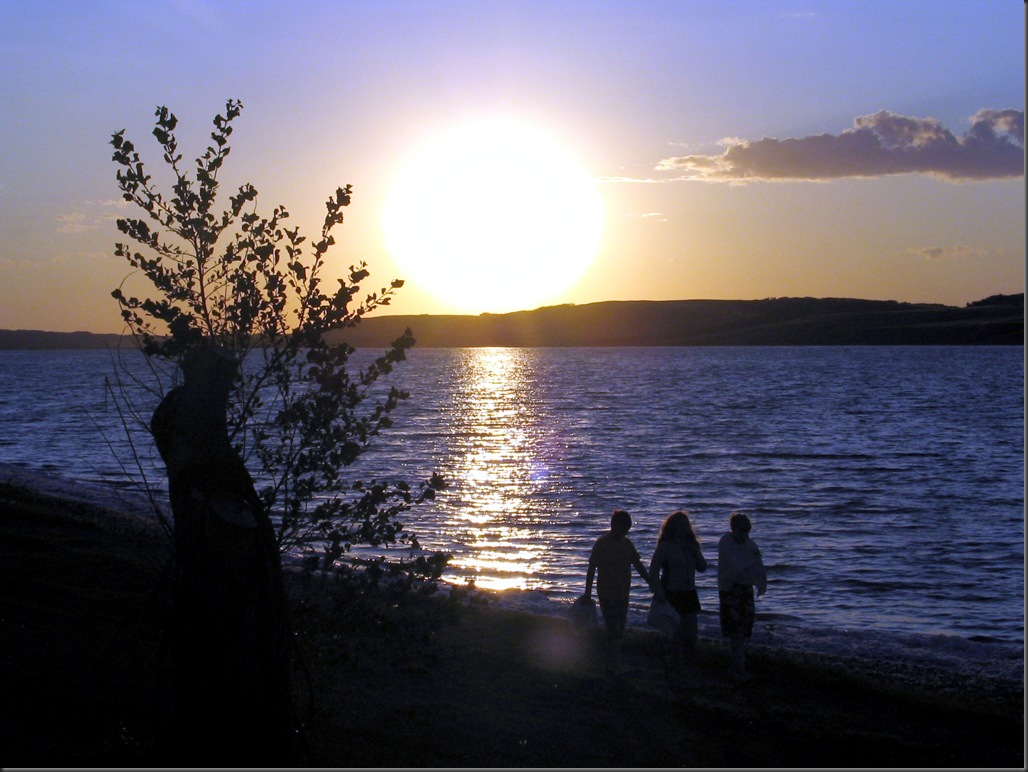 Sunset on Lake Manitou, Saskatchewan